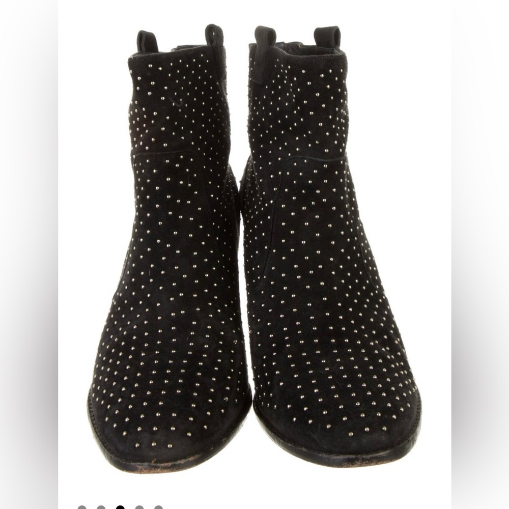 Rebecca Minkoff Black Studded Ankle Booties - Picture 6 of 10